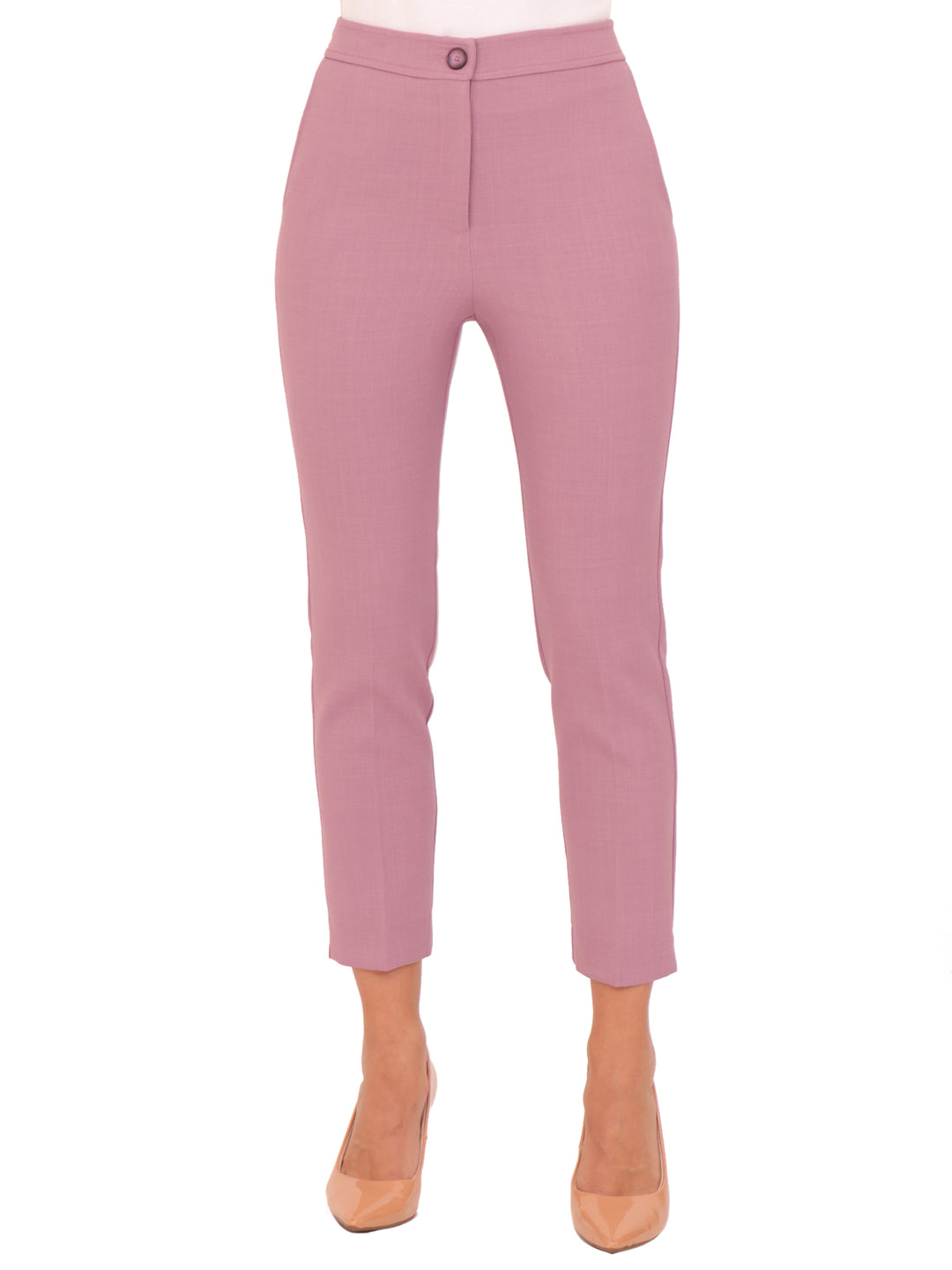 Pantalón Recto, Con Bolsas, Liso