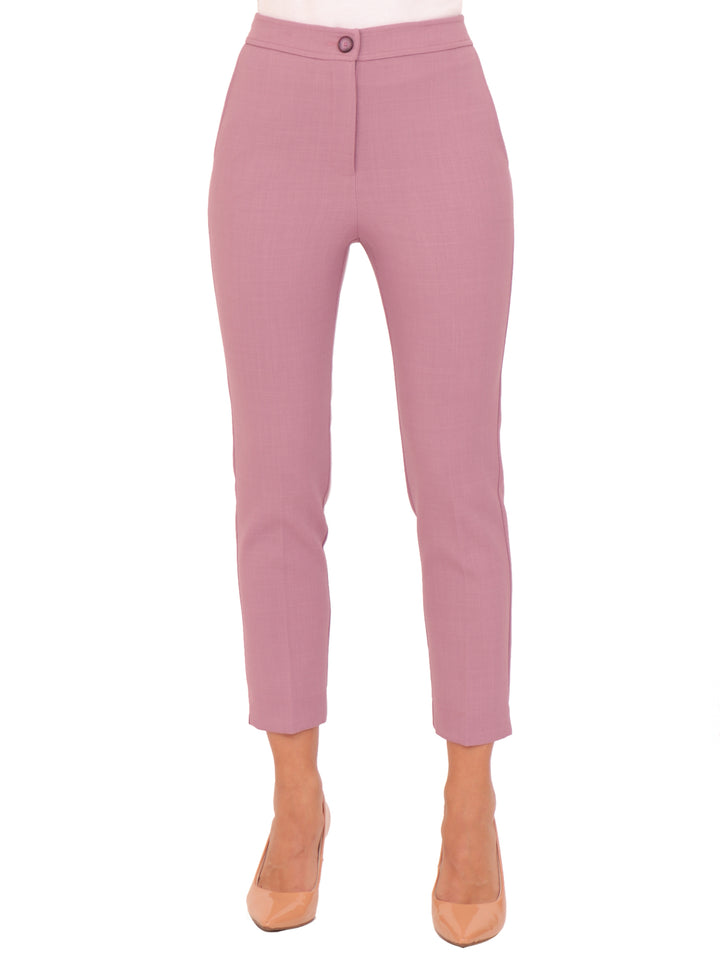 Pantalón Recto, Con Bolsas, Liso