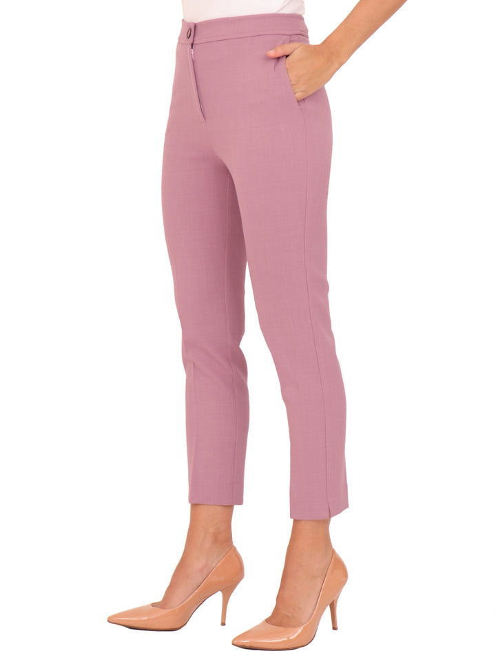 Pantalón Recto, Con Bolsas, Liso