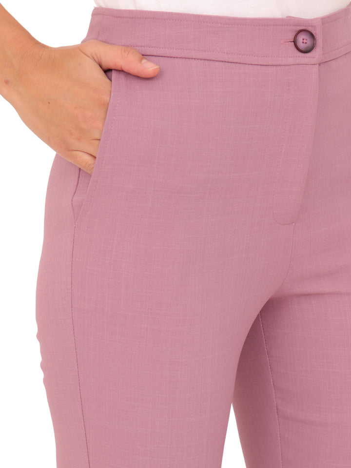 Pantalón Recto, Con Bolsas, Liso