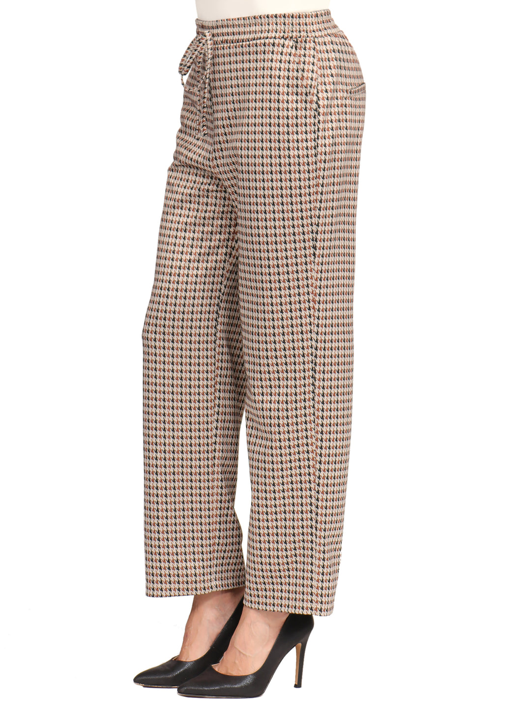 Pantalón Recto, Resorte ,Estampado