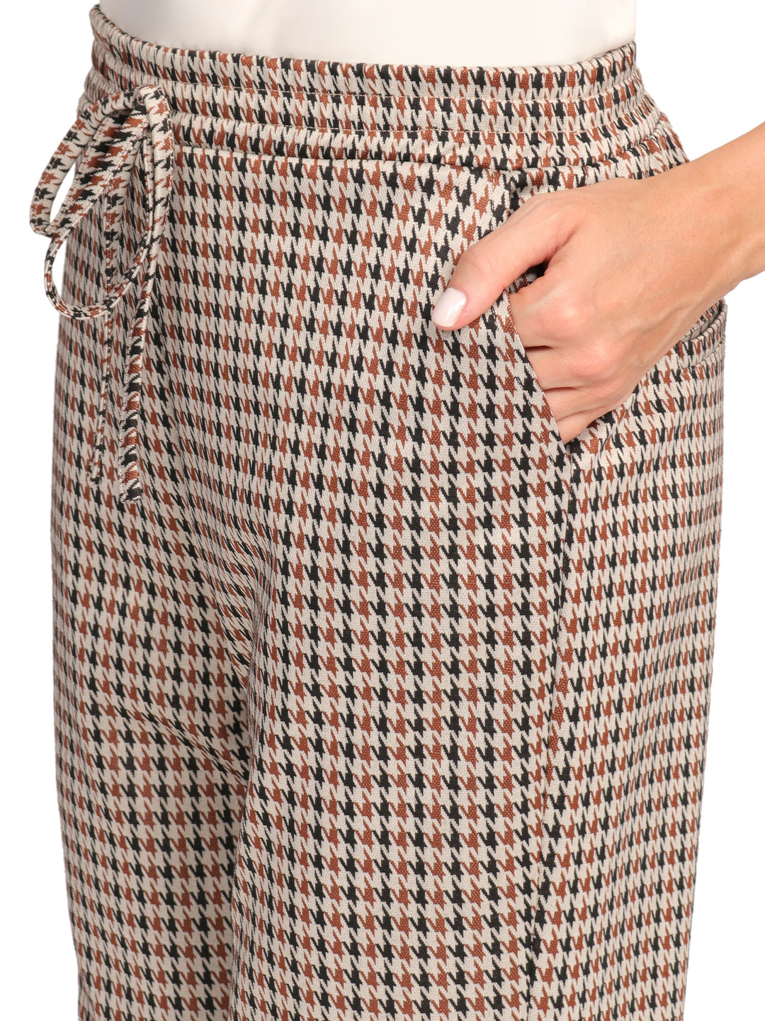 Pantalón Recto, Resorte ,Estampado