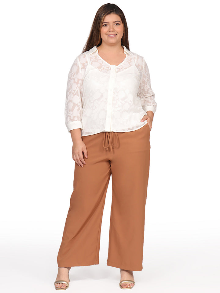 Pantalon Curvy Carilo,Con Resorte, Recto