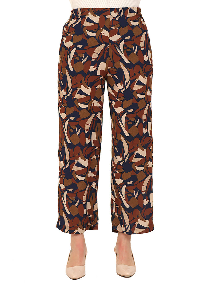 Pantalón Recto, Resorte ,Estampado