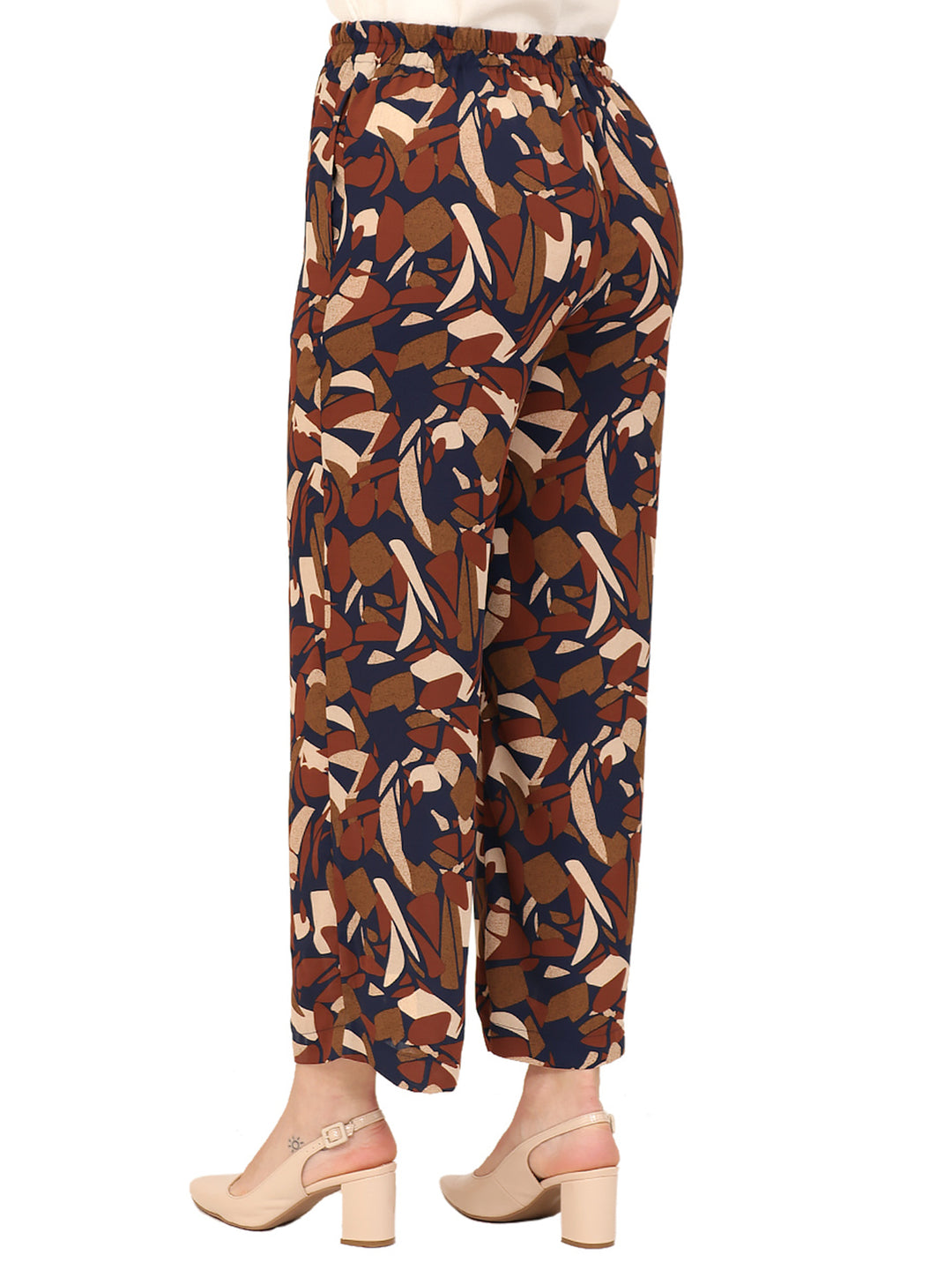 Pantalón Recto, Resorte ,Estampado