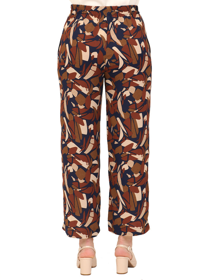 Pantalón Recto, Resorte ,Estampado