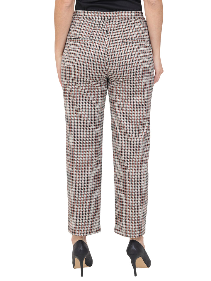 Pantalón Recto,  Resorte, Amarre al frente, Estampado