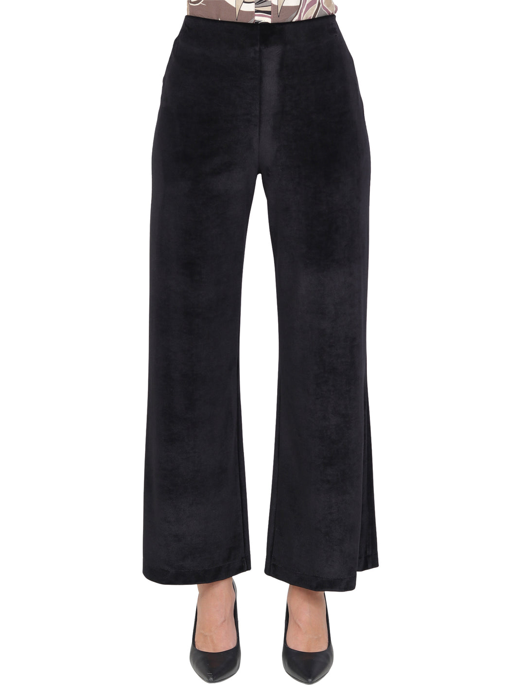 Pantalón Recto,  Liso Terciopelo