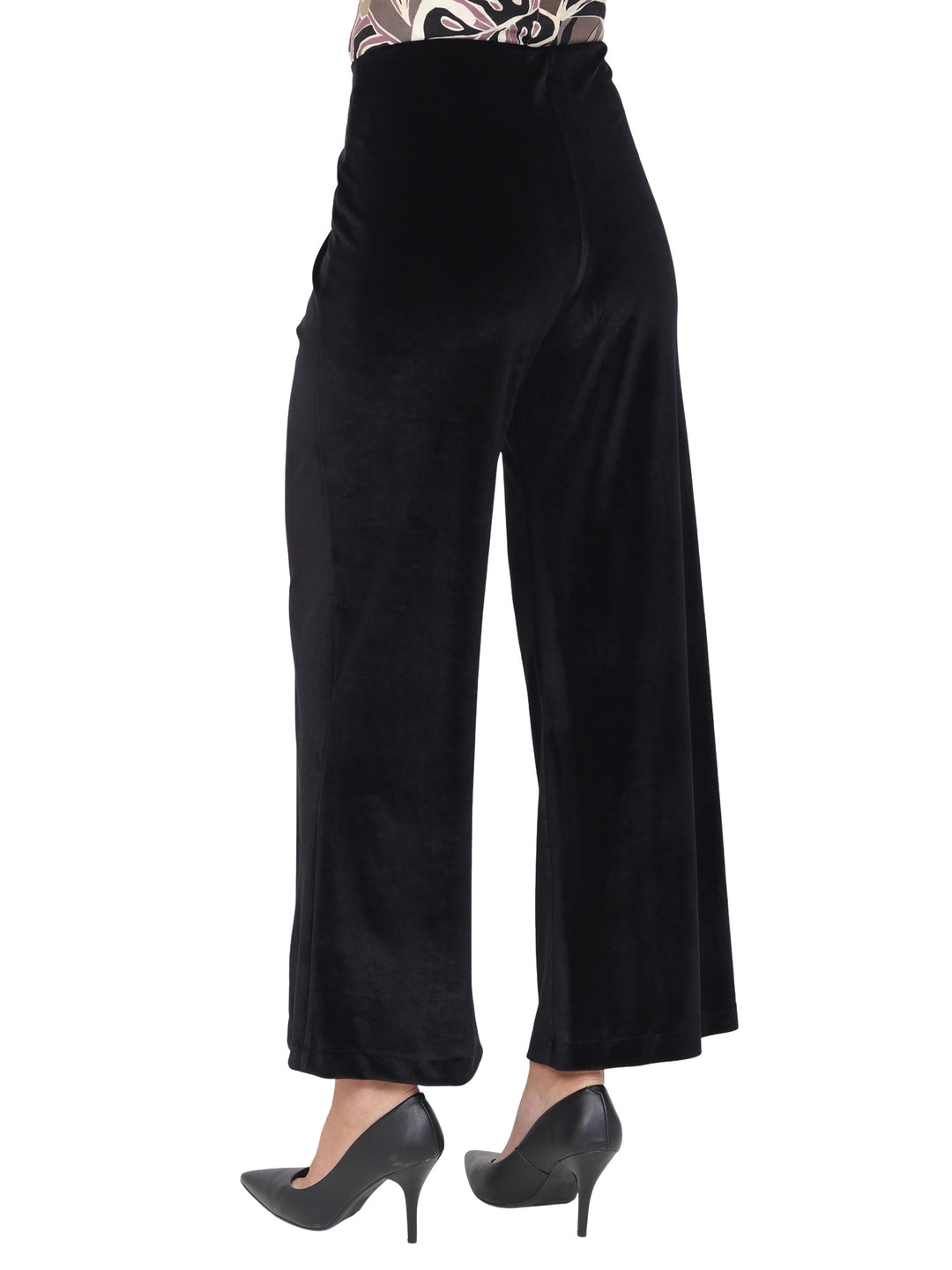 Pantalón Recto,  Liso Terciopelo