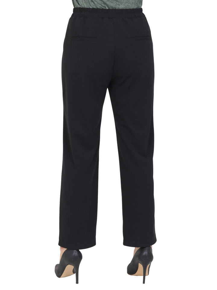 Pantalón Recto,  Resorte, Amarre al frente, Liso