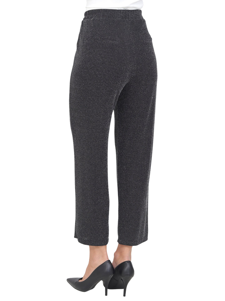 Pantalón Recto,  Resorte, Amarre al frente, Brillos