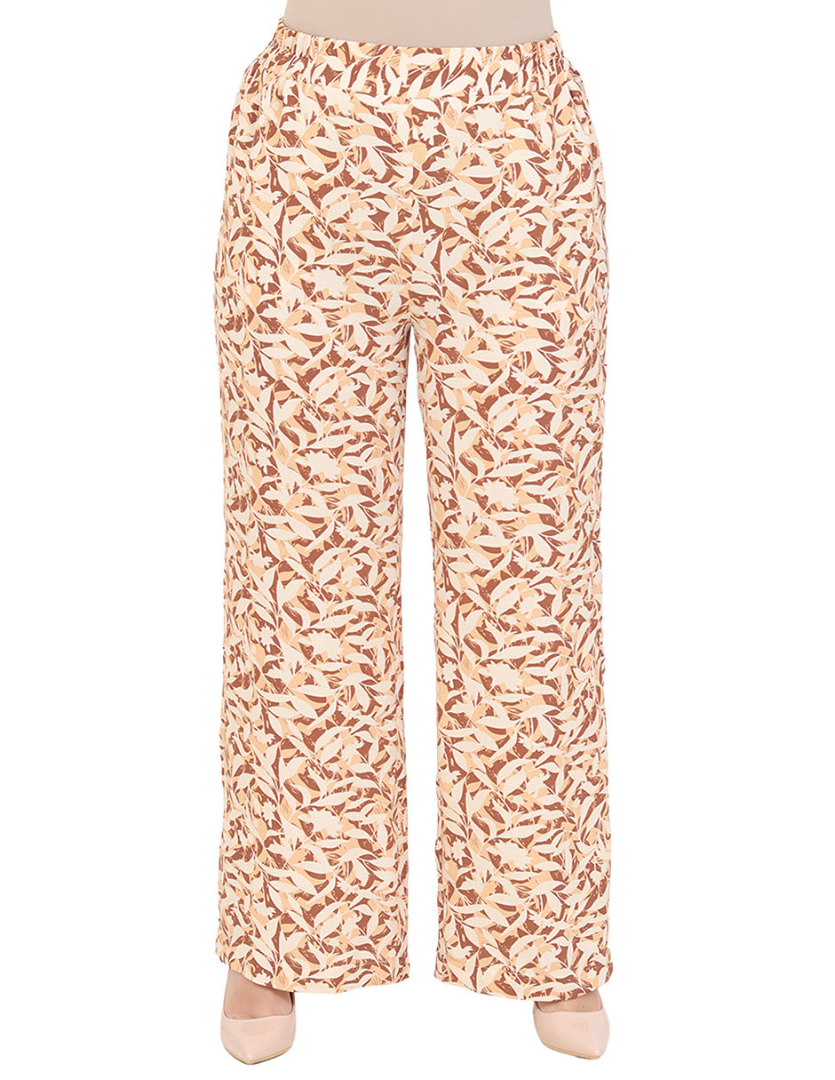 Pantalón Recto, Resorte, Estampado
