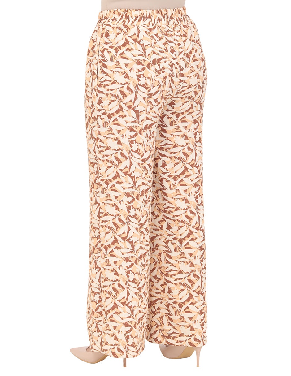 Pantalón Recto, Resorte, Estampado