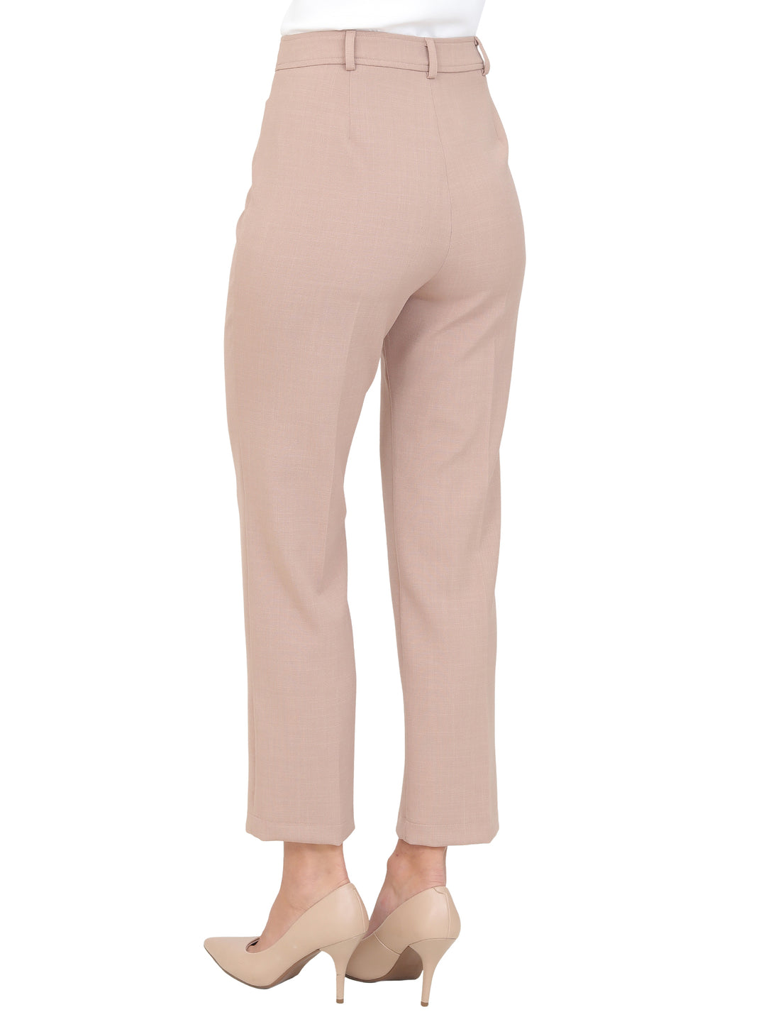 Pantalón Recto,  Bolsas con Boton al Frente