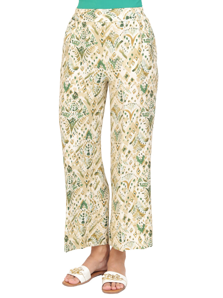 Pantalón Recto, Resorte, Estampado