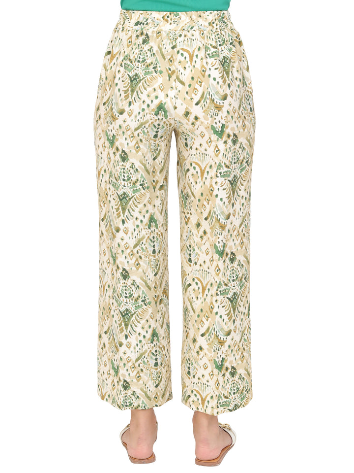 Pantalón Recto, Resorte, Estampado
