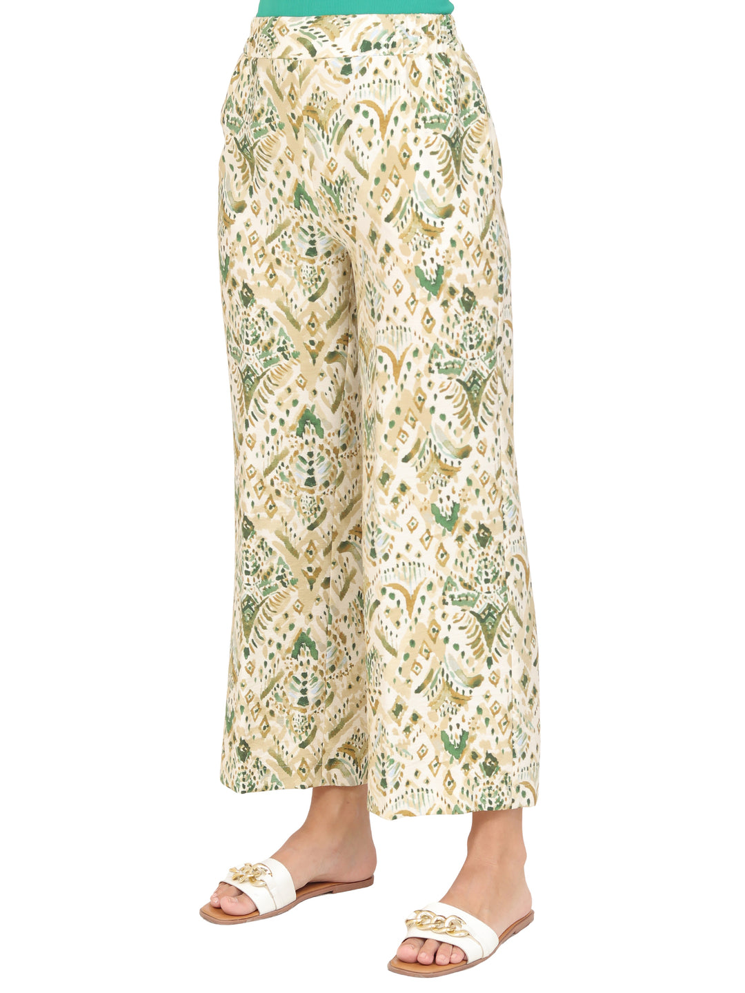 Pantalón Recto, Resorte, Estampado