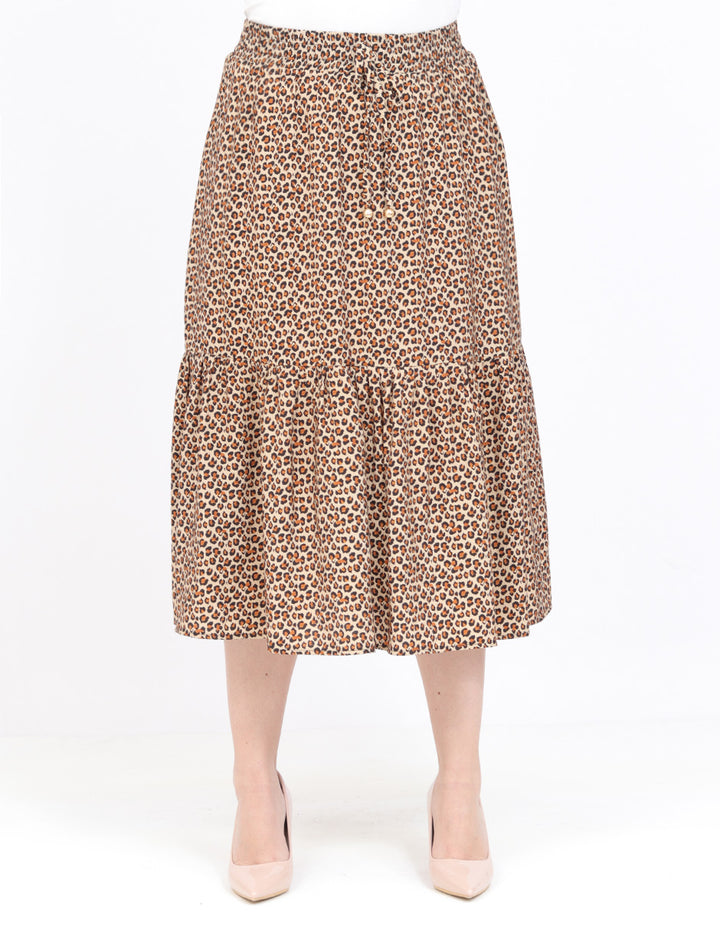Falda Línea A, Estampada
