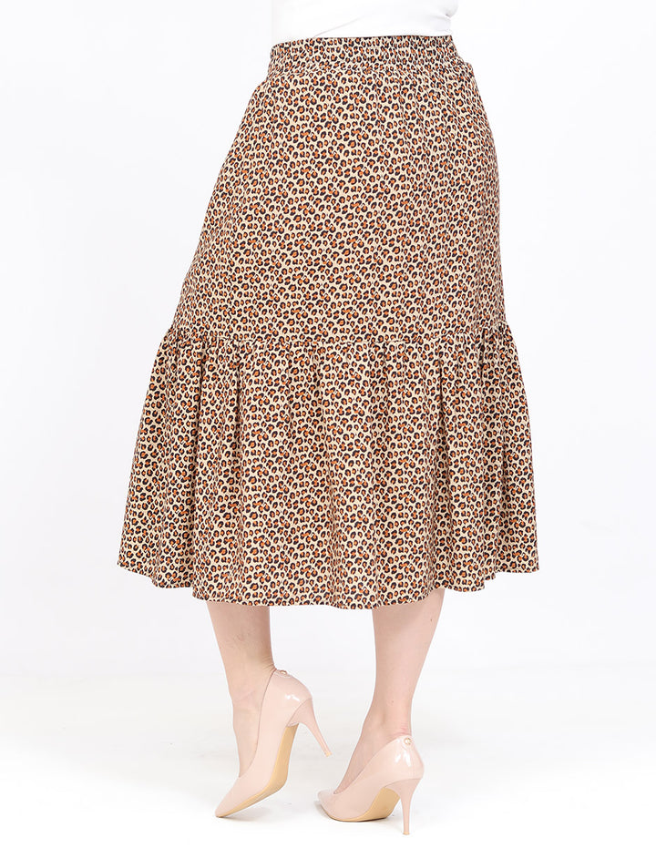 Falda Línea A, Estampada