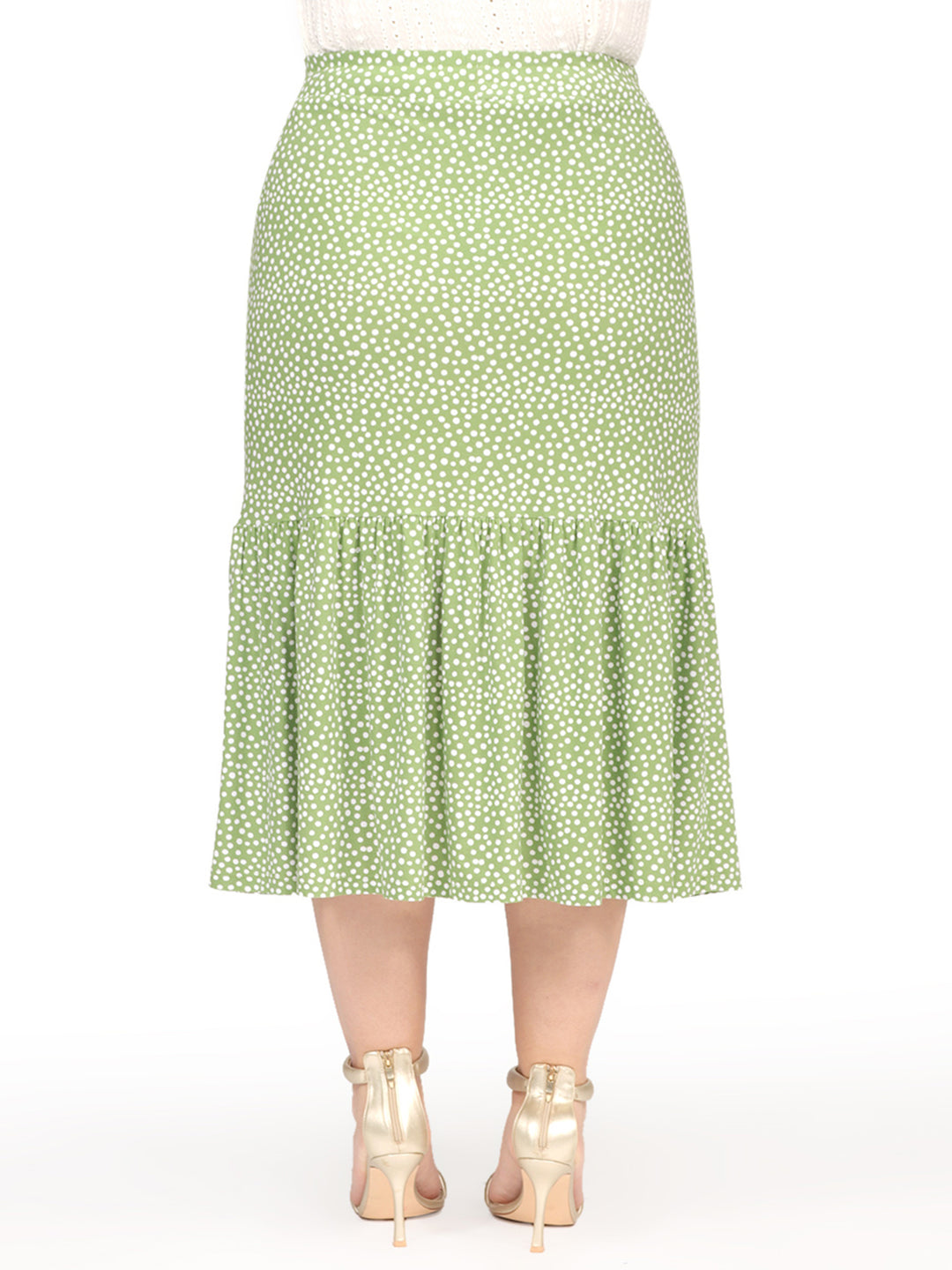 Falda Curvy Carilo,Larga,  Estampada