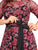 Vestido Cuello  Redondo, Manga Corta, Bordado