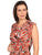 Vestido , Cuello Columpio, Manga Corta, Estampado