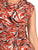 Vestido , Cuello Columpio, Manga Corta, Estampado