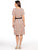 Vestido , Cuello redondo, Manga Corta, Estampado