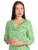 Vestido , Cuello Columpio, Manga 3/4