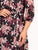 Vestido Cuello v, Manga 3/4, Amarre en la Cintura, Botones al Frente
