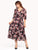 Vestido Cuello v, Manga 3/4, Amarre en la Cintura, Botones al Frente