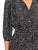 Vestido , Cuello V,  Manga 3/4, Amarre en la cintura, Lunares