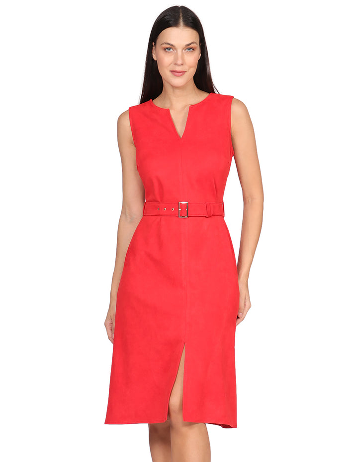 Vestido Cuello redondo, Sin Manga