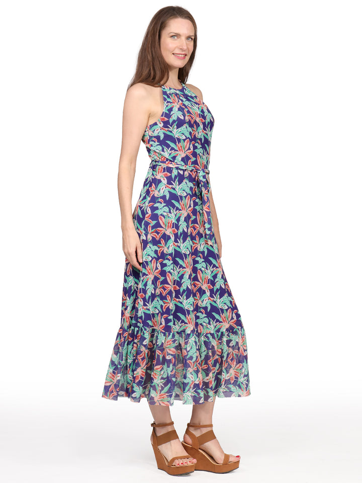 Vestido Cuello Halter, Estampado