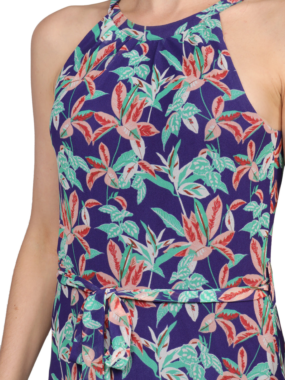 Vestido Cuello Halter, Estampado