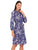 Vestido Cuello Redondo con Amarre, Manga Larga, Estampado