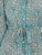 Vestido Cuello Redondo con Amarre, Manga Larga, Estampado