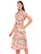 Vestido Camisero, Manga Corta,Estampado