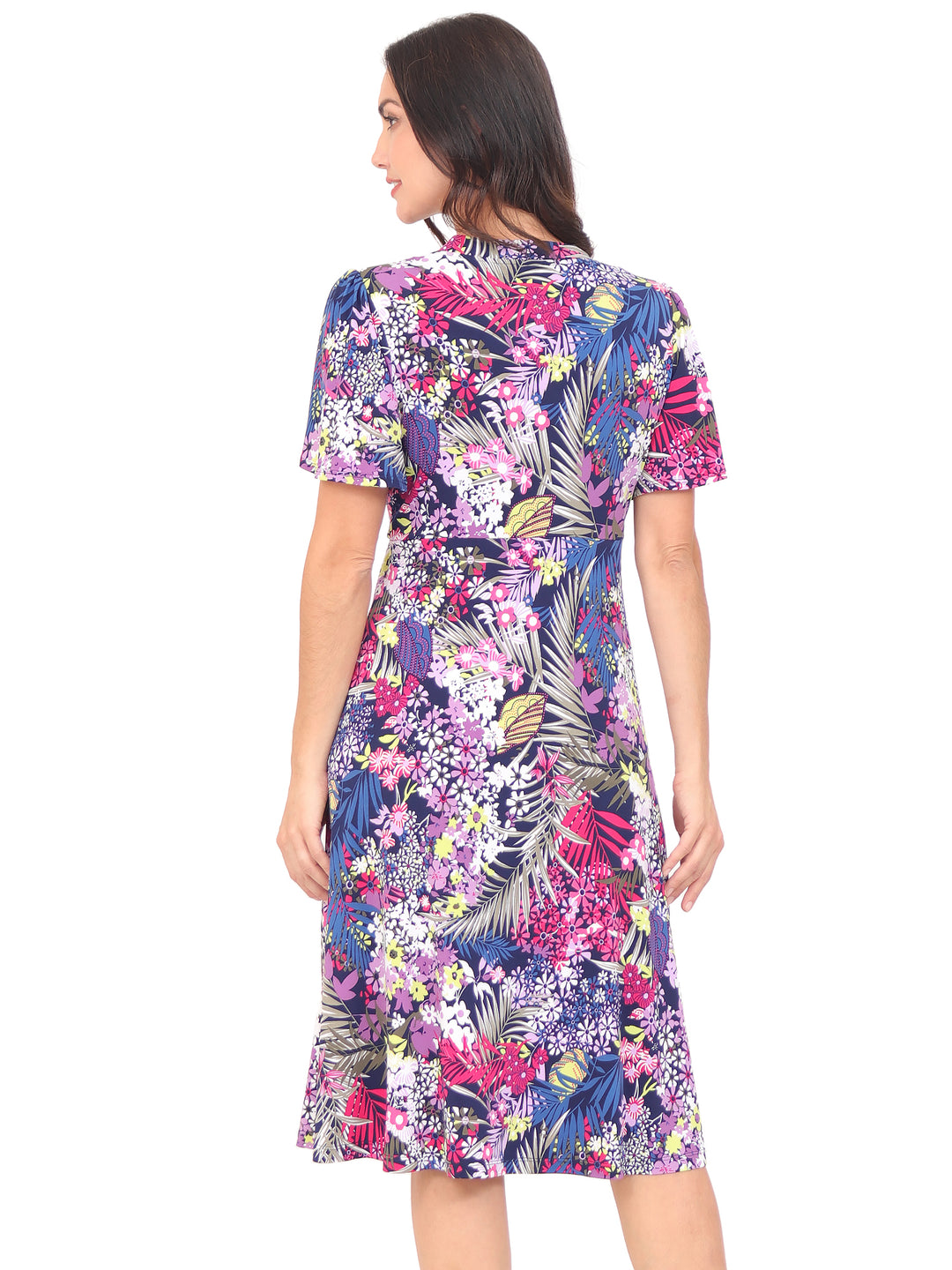 Vestido Manga Corta, Estampado