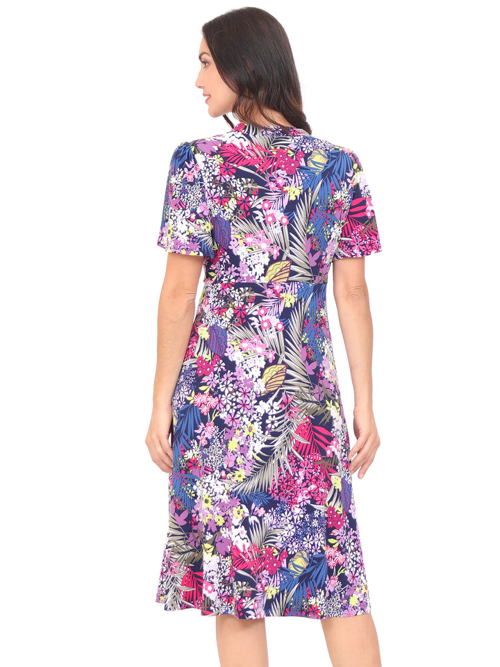 Vestido Manga Corta, Estampado