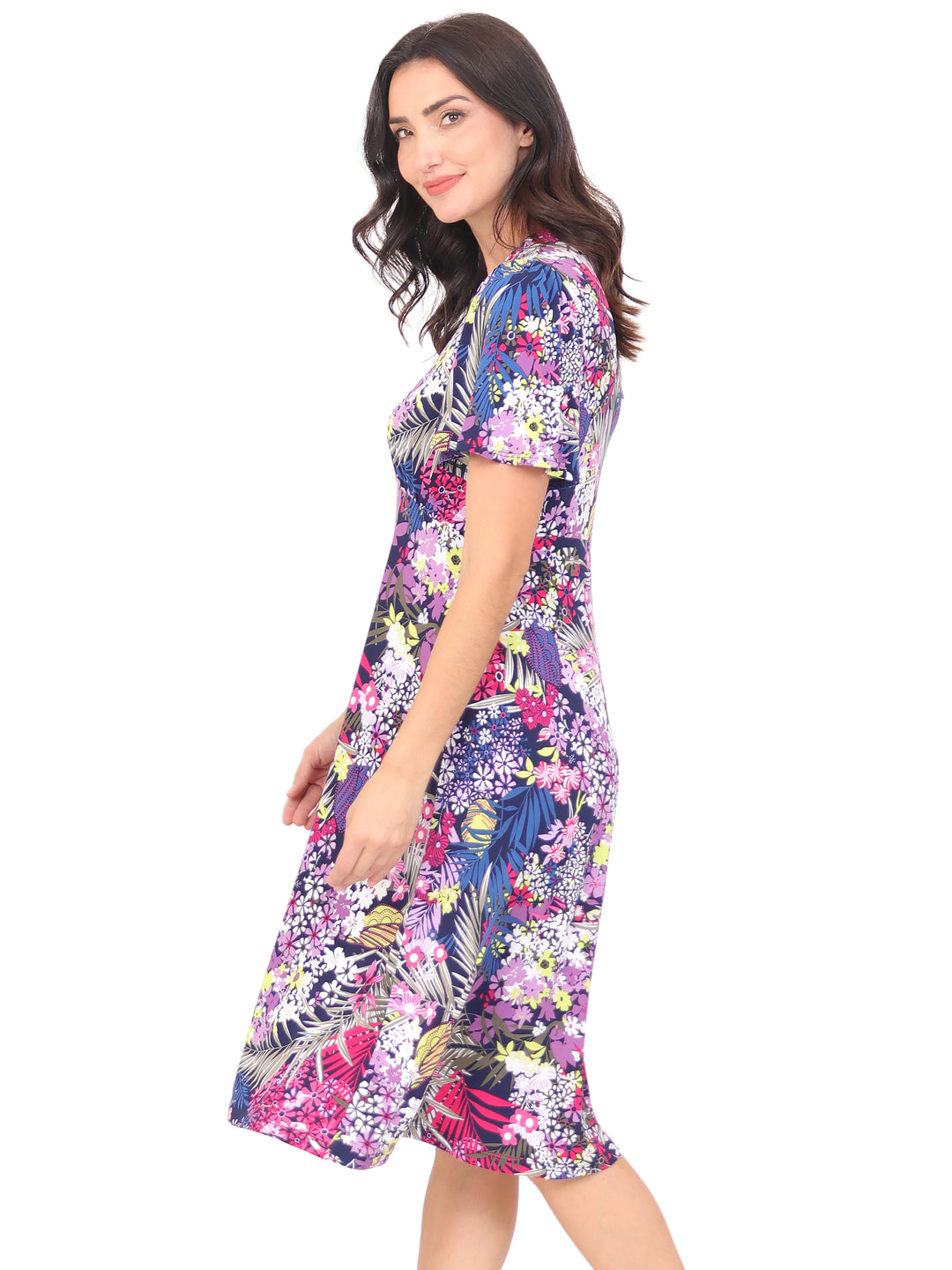 Vestido Manga Corta, Estampado