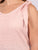 Blusa Cuello en V,   sin Manga, Algodón Bordado