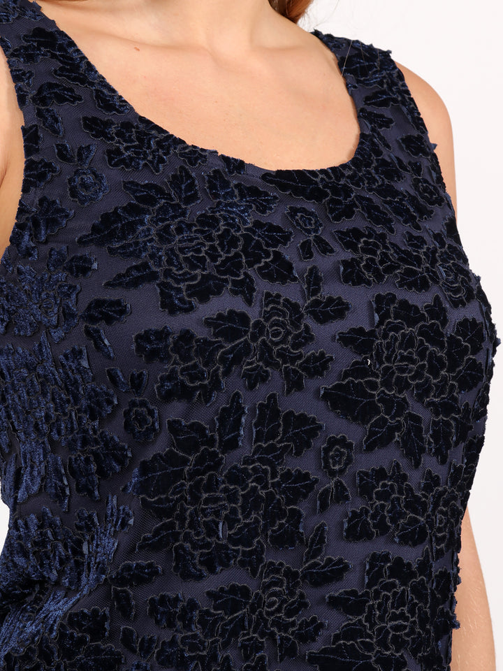 Top , Cuello Redondo, Terciopelo