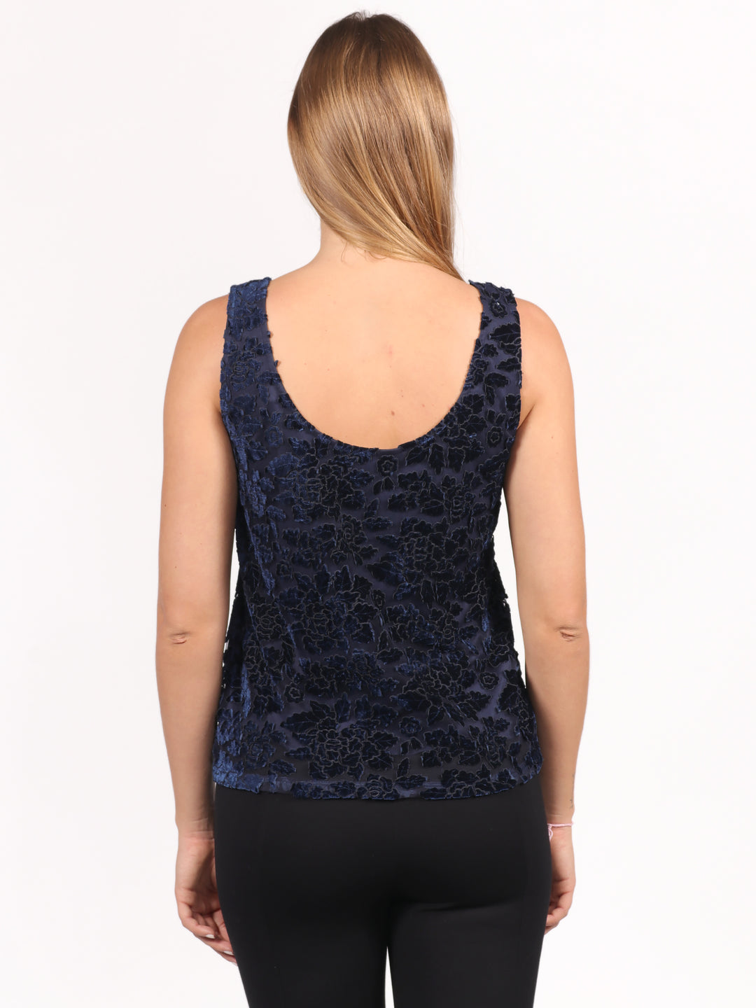 Top , Cuello Redondo, Terciopelo