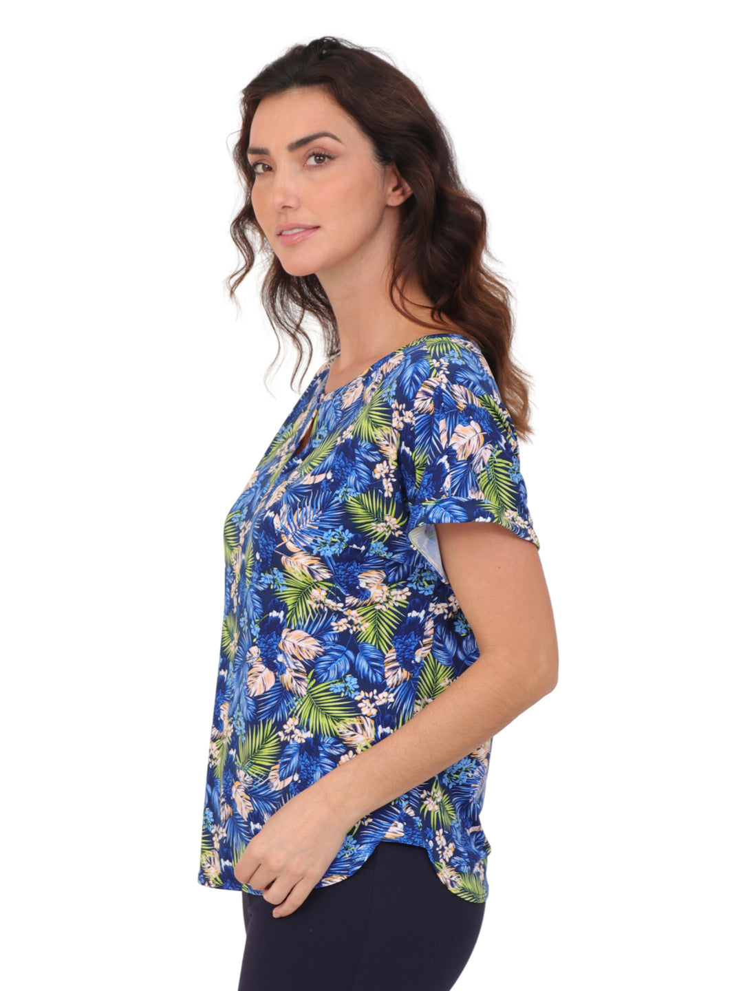 Blusa Cuello Redondo,  Sin Manga