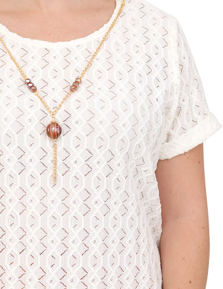 Blusa Cuello V, Manga Corta