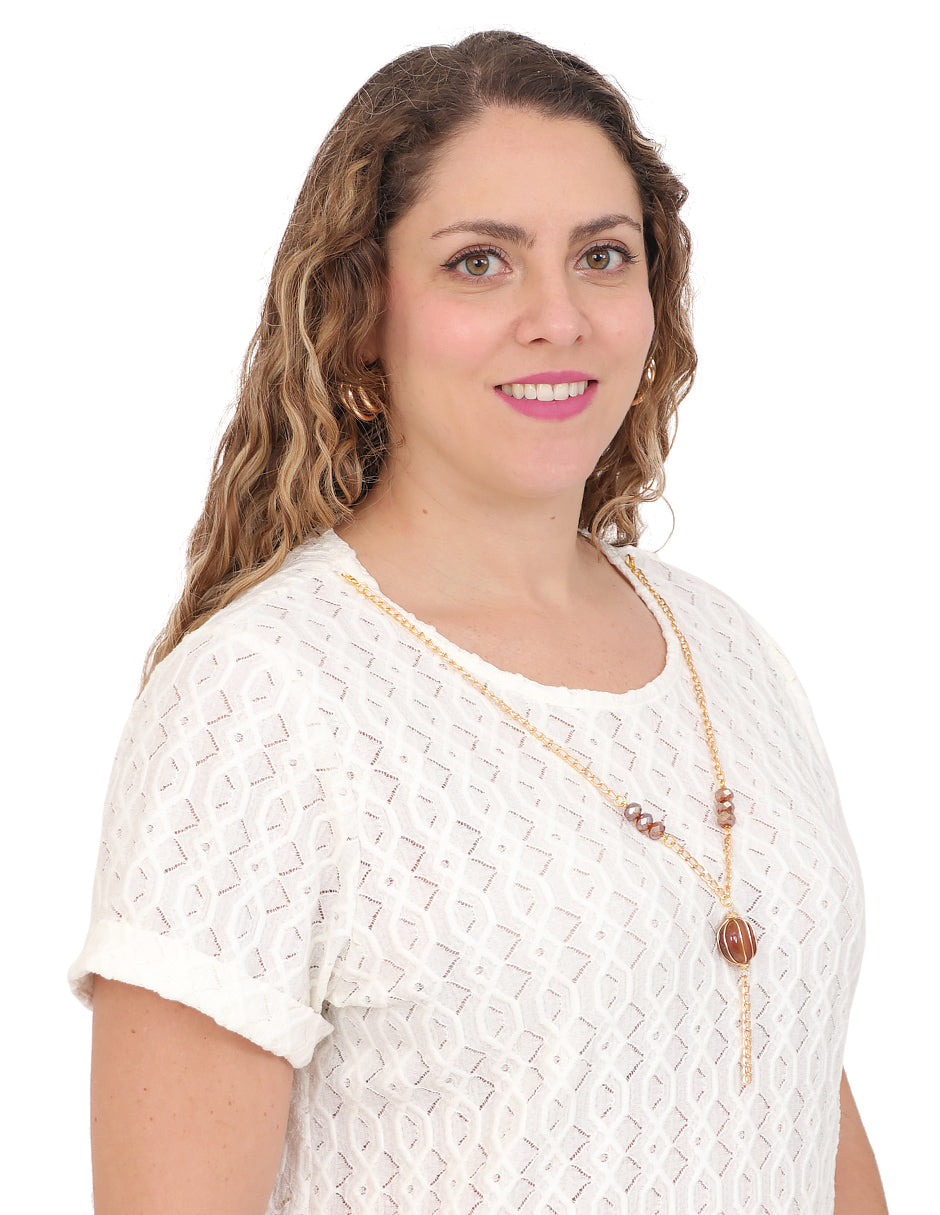 Blusa Cuello V, Manga Corta