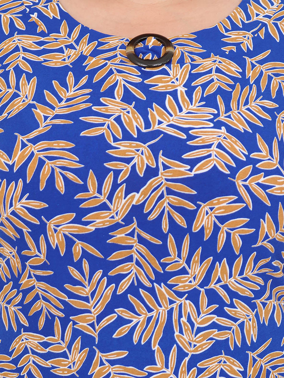 Blusa Curvy Carilo, Cuello Redondo,  Manga Corta