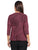 Blusa Cuello  V , Manga 3/4, con Brillos