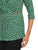 Blusa Cuello  V , Manga 3/4, Estampada
